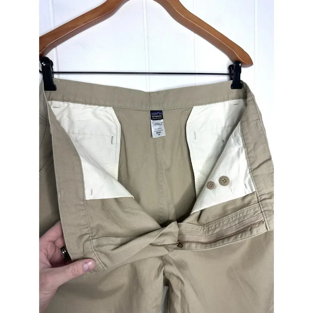Patagonia Mens 38 Duck Shorts 9” - Beige Khaki 57075 Organic Cotton Hiking